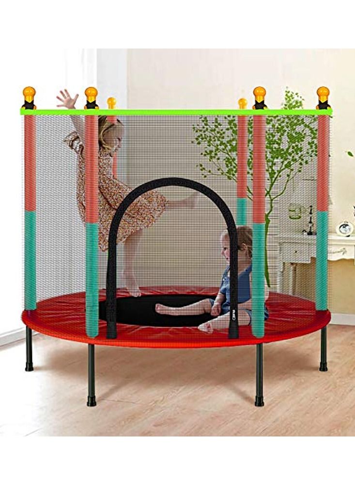 Indoor Trampoline with Protection Net Adult Children Jumping Bed Enclosure Outdoor Trampolines Workout Fitness Equipment