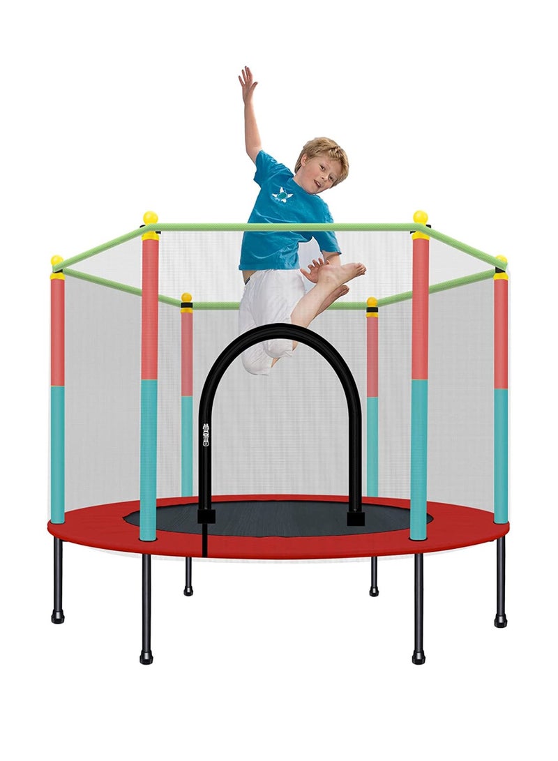 Indoor Trampoline with Protection Net Adult Children Jumping Bed Enclosure Outdoor Trampolines Workout Fitness Equipment