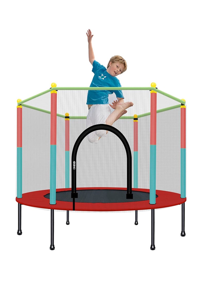 High Quality Kids Trampoline Baby Indoor Jumping Bed Adult Fitness With Protection Net Playground Family Toy
