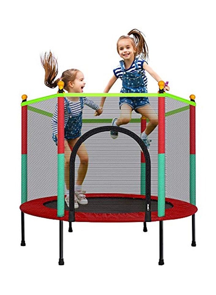 High Quality Kids Trampoline Baby Indoor Jumping Bed Adult Fitness With Protection Net Playground Family Toy