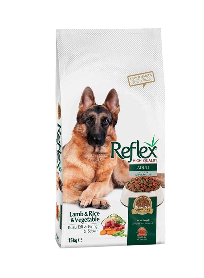 Lamb Rice And Vegetable Food For Adult Dog 15kg