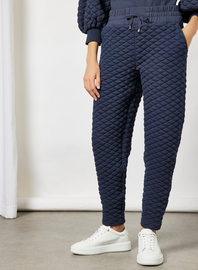 Quilted Joggers Midnight NVY