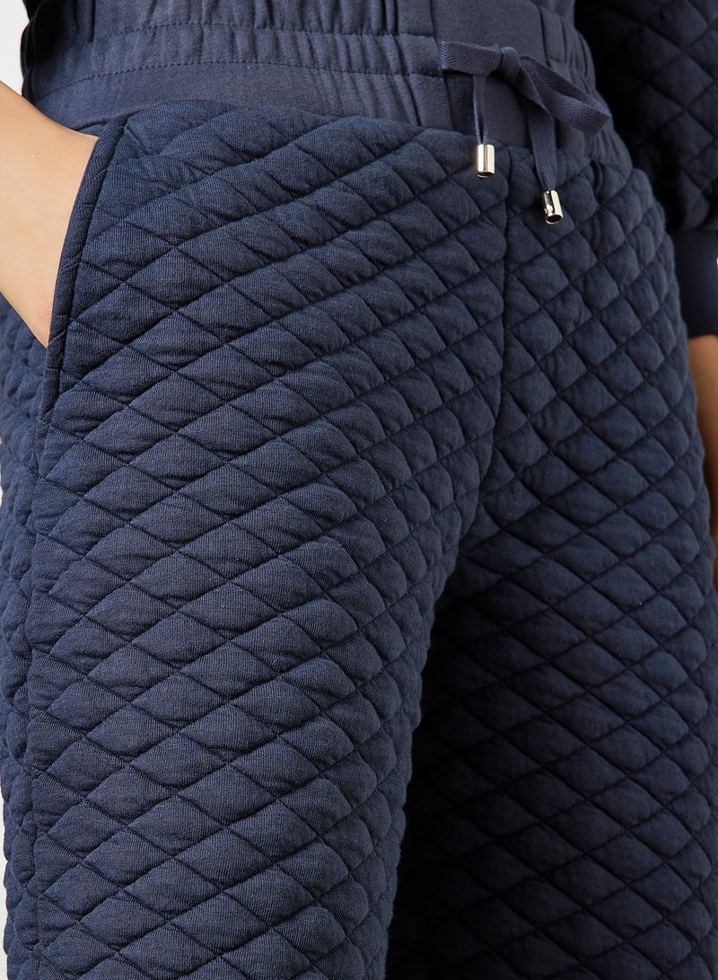 Quilted Joggers Midnight NVY