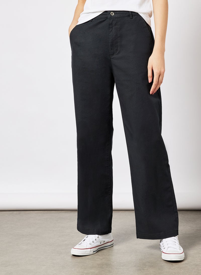 Go To Straight Leg Woven Pants Black