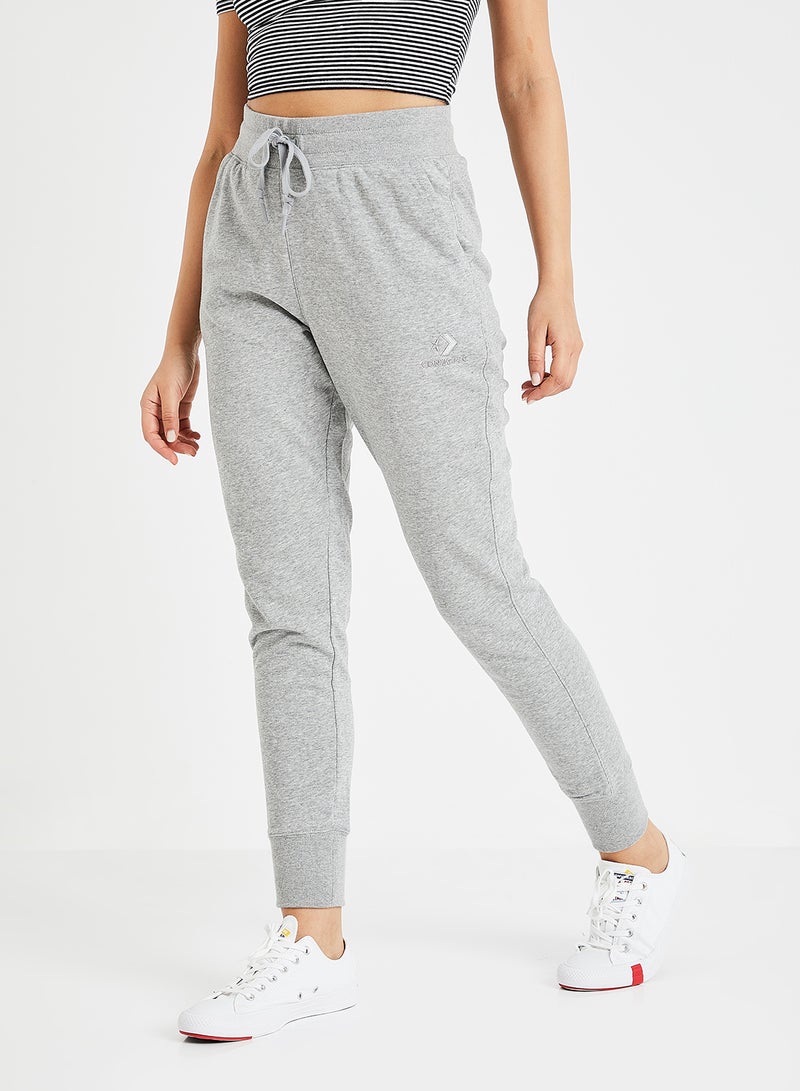 High Waist Slim Joggers Grey