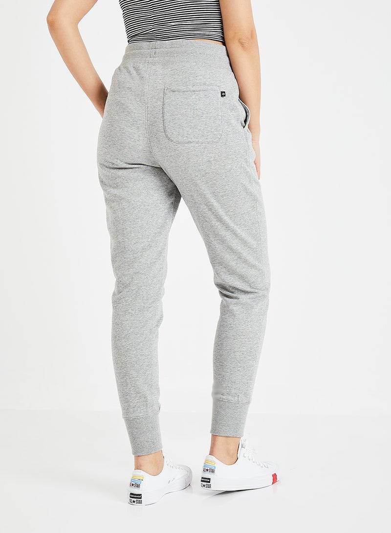 High Waist Slim Joggers Grey