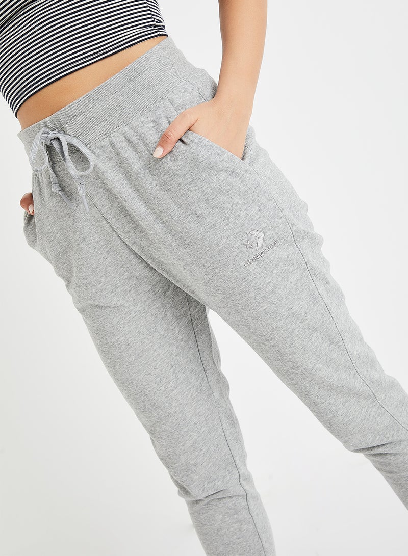 High Waist Slim Joggers Grey