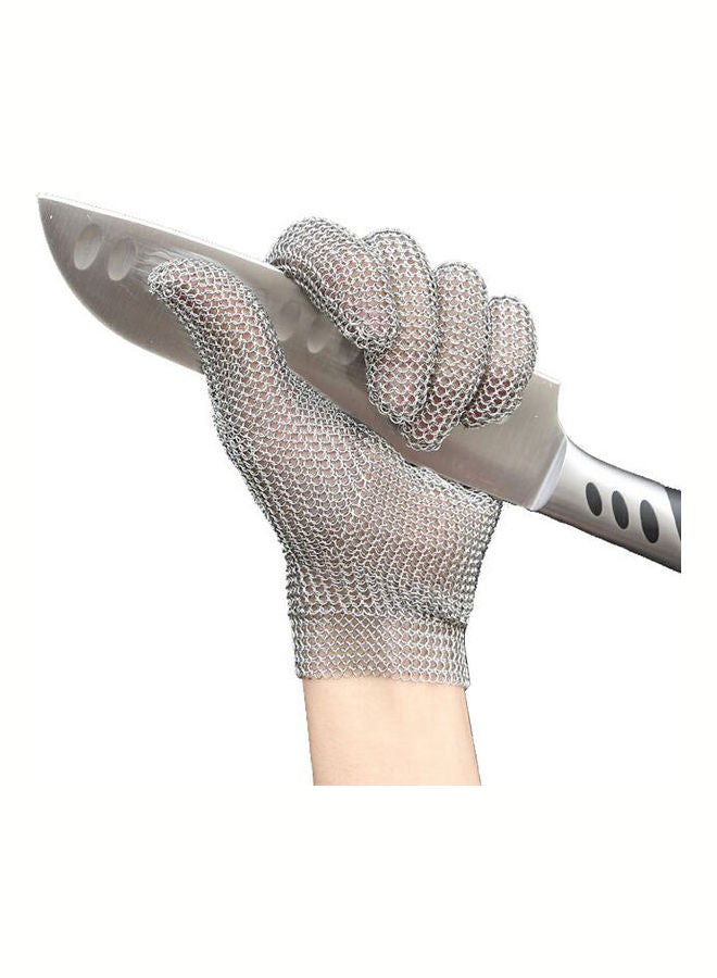 High-Quality 304L Stainless Steel Mesh Knife Cut Resistant Chain grey
