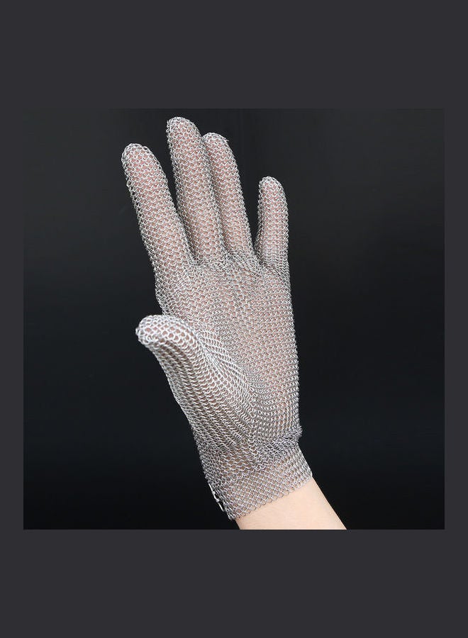 High-Quality 304L Stainless Steel Mesh Knife Cut Resistant Chain grey