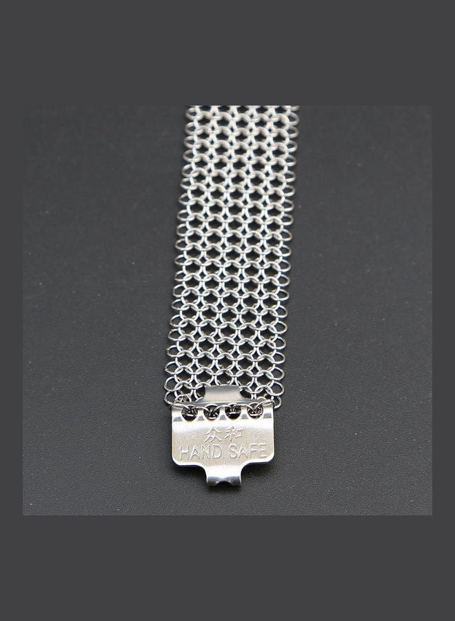 High-Quality 304L Stainless Steel Mesh Knife Cut Resistant Chain grey
