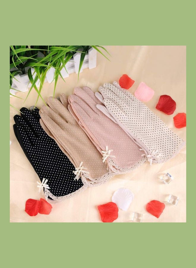 4 Pair Casual Printed Gloves Multicolour