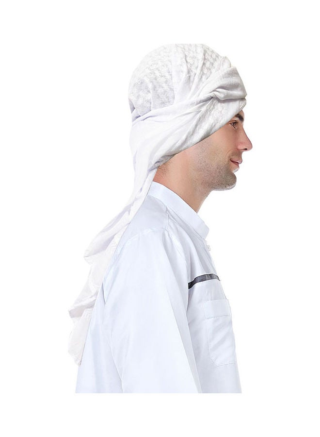 Handmade Polyester Headscarf White