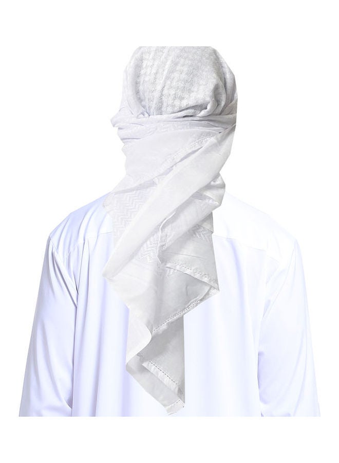 Handmade Polyester Headscarf White