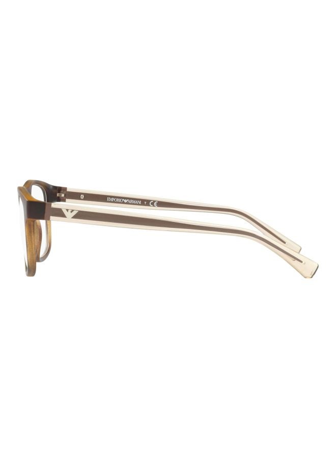 men Rectangular Eyeglass Frame - Lens Size: 53 mm