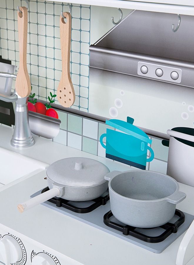 XIANGYU Kids Kitchen Set's Play Wooden Kitchen