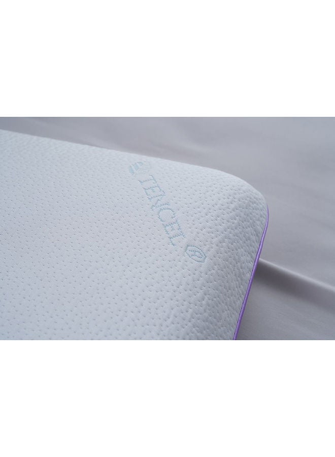 Soothing Lavender Infused Memory Foam Pillow 45X70X13Cm White