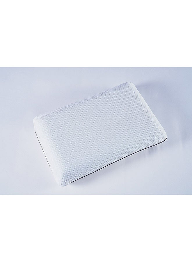 Bounce 3 Layer Memory Foam Gel Pillow | 40x60+14cm | White | Cooling Effect, Neck And Shoulder Support, Contour