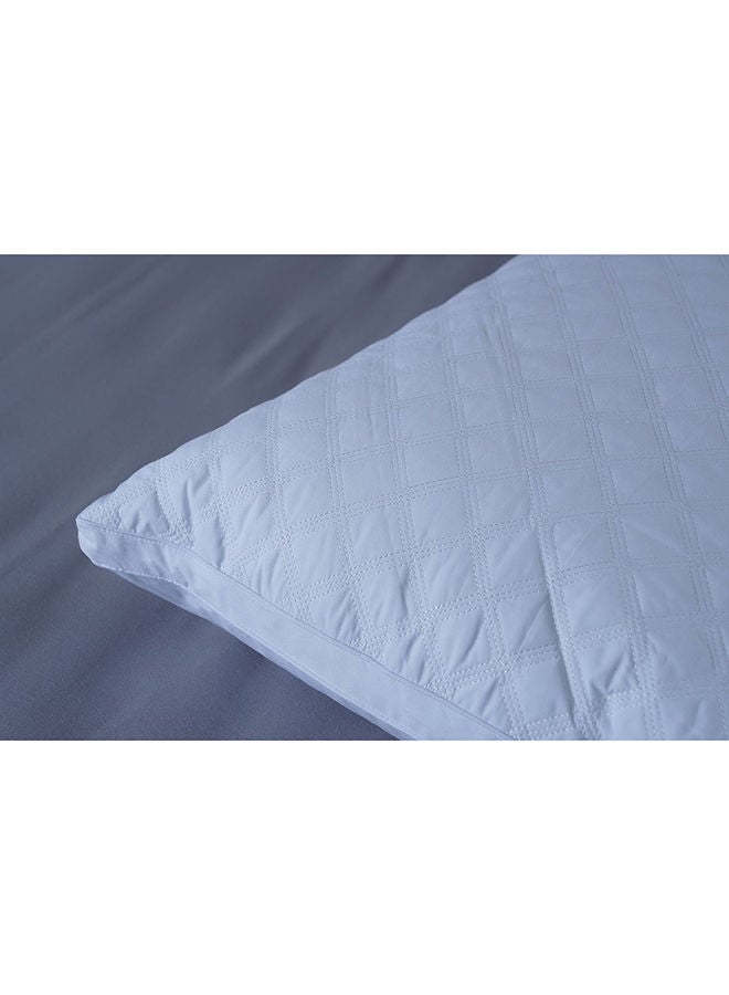 Deluxe Quilted Loft Pillow 50X75Cm White