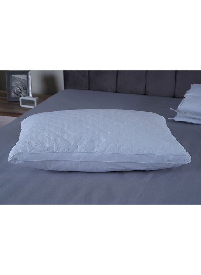 Deluxe Quilted Loft Pillow 50X75Cm White