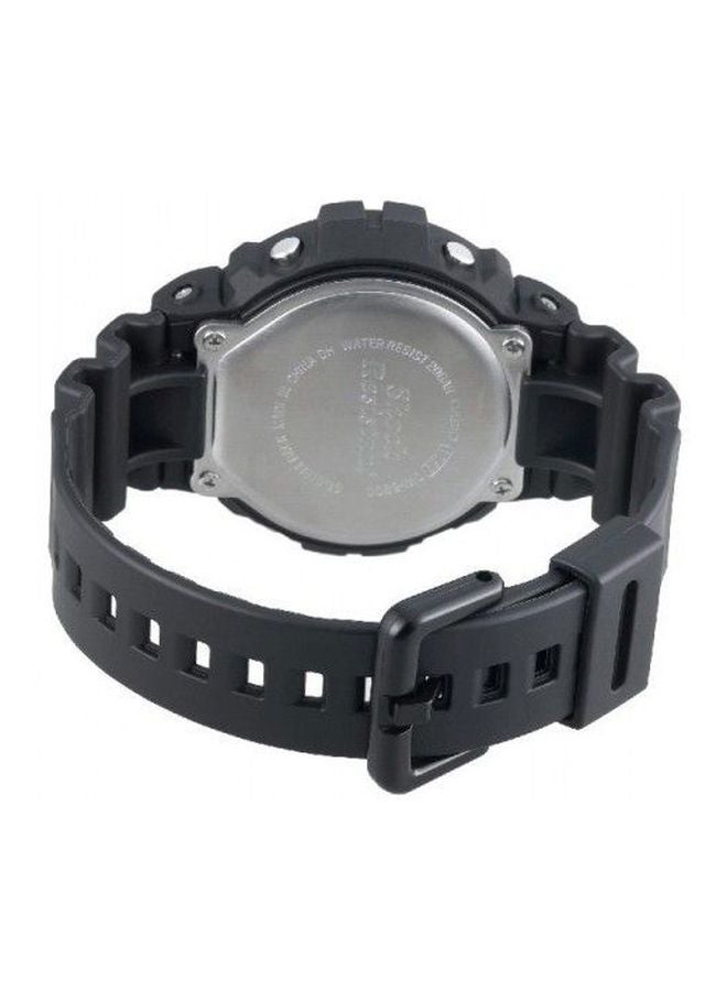 Men's Round Shape Resin Band Digital Wrist Watch - Black - DW-6900-1VDR