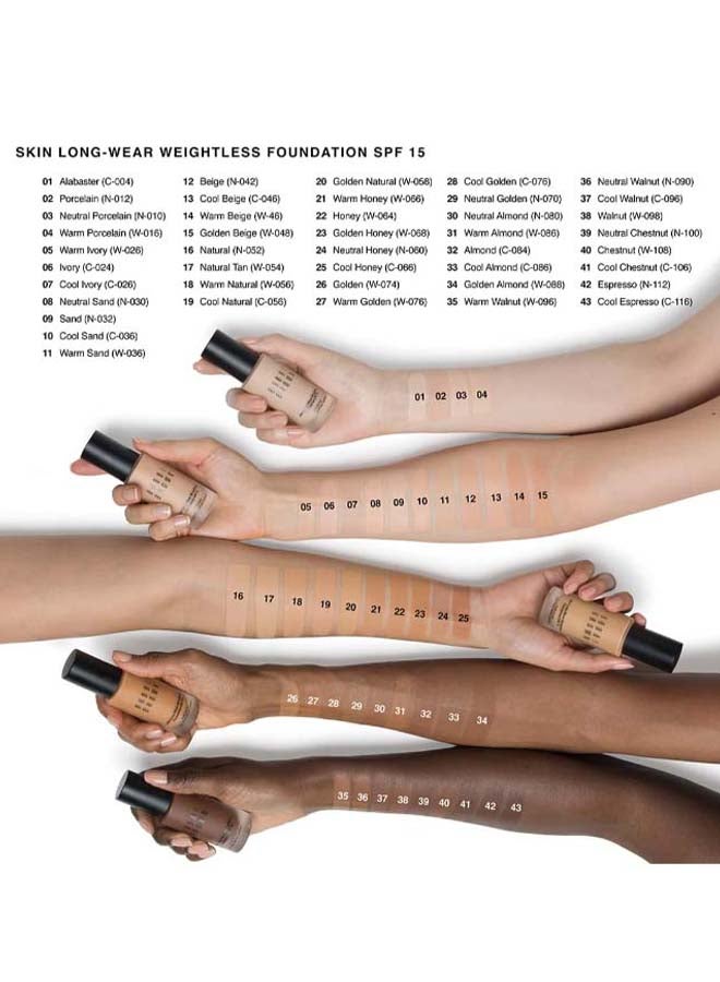 Long-Wear Weightless Foundation SPF 15 Sand