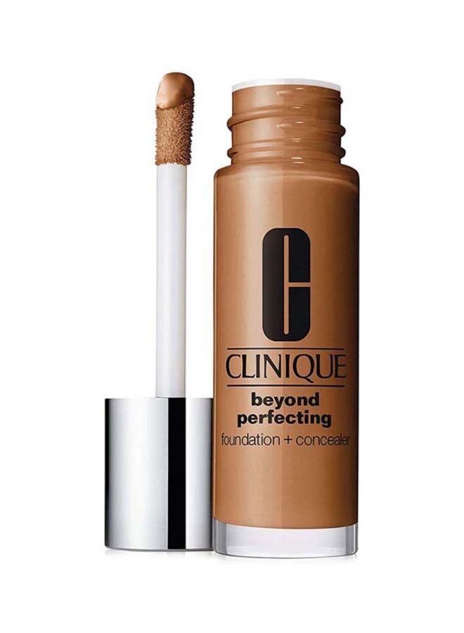 New! Clinique Beyond Perfecting Foundation + Concealer, 1 Oz / 30 Ml, 8 Golden Neutral (Mf-G) Beige