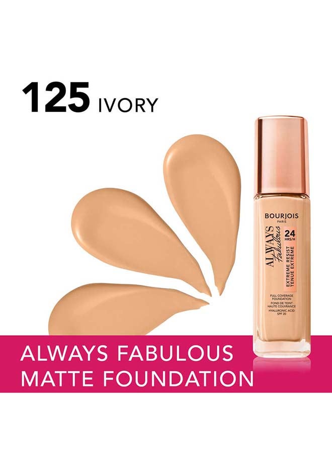 Always Fabulous 24Hrs Liquid Foundation SPF20 125 Ivory