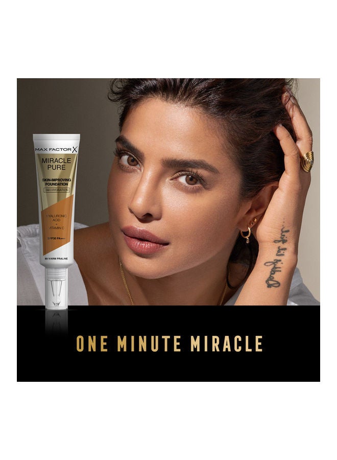Miracle Pure Skin Improving Foundation SPF30, 89 Warm Praline
