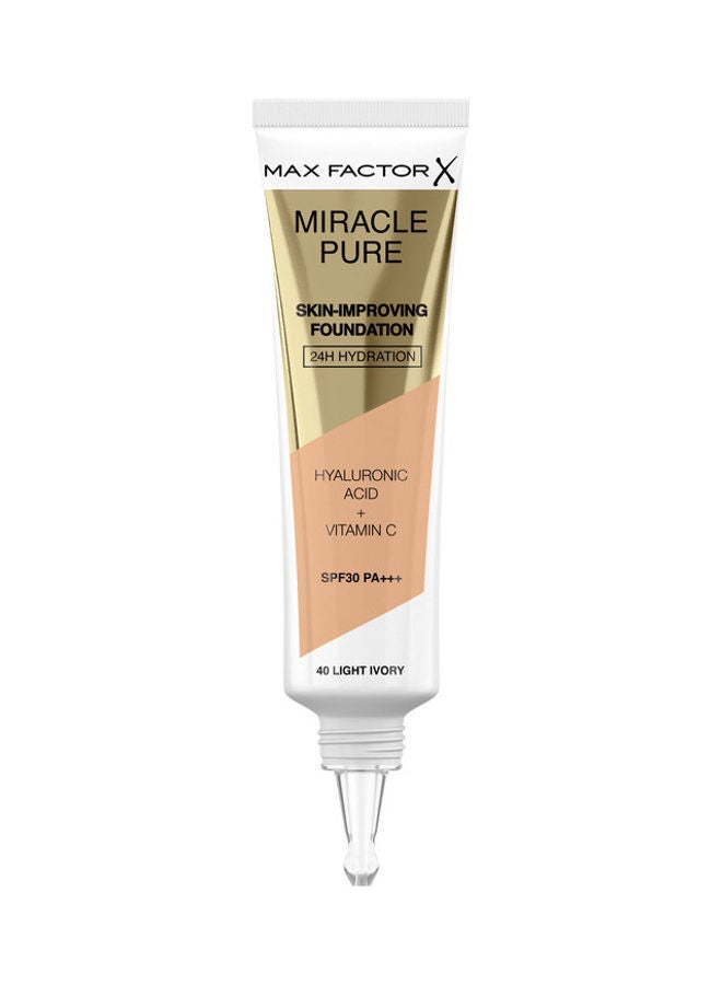 Miracle Pure Skin Improving Foundation 40 Light Ivory