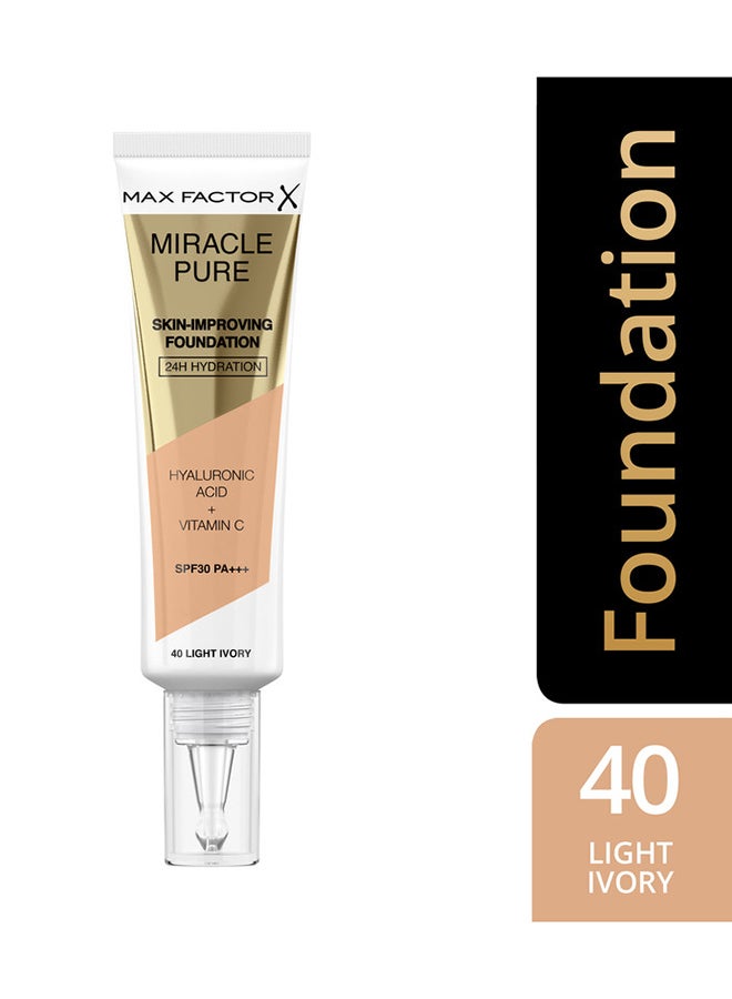 Miracle Pure Skin Improving Foundation 40 Light Ivory