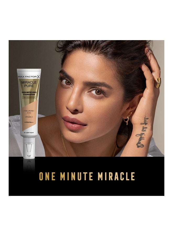 Miracle Pure Skin Improving Foundation 40 Light Ivory