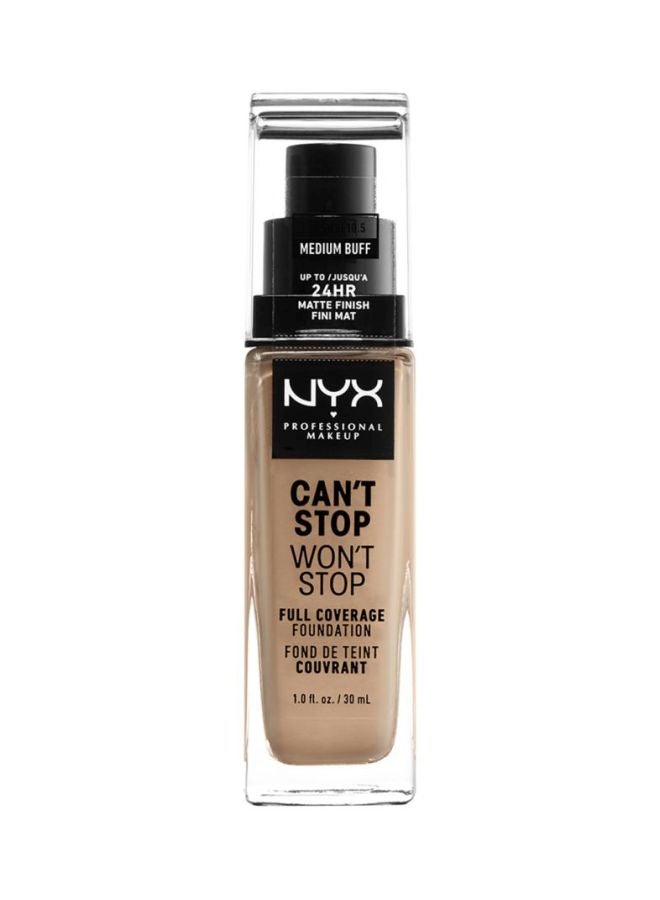 Can't Stop Won't Stop Full Coverage Foundation Medium Buff