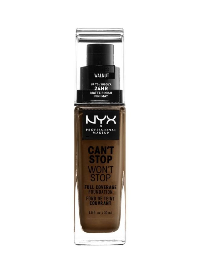 Can't Stop Won't Stop Full Coverage Foundation Walnut