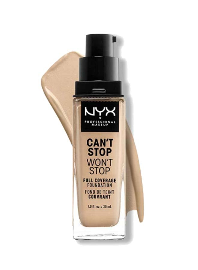 Can't Stop Won't Stop Full Coverage Foundation Warm Vanilla