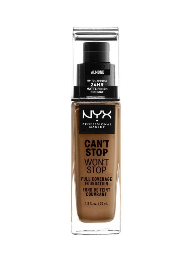 Can't Stop Won't Stop Full Coverage Foundation Almond
