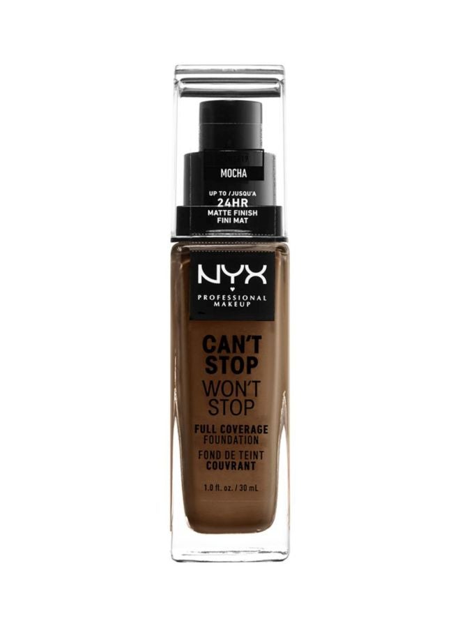 Can't Stop Won't Stop Full Coverage Foundation Mocha