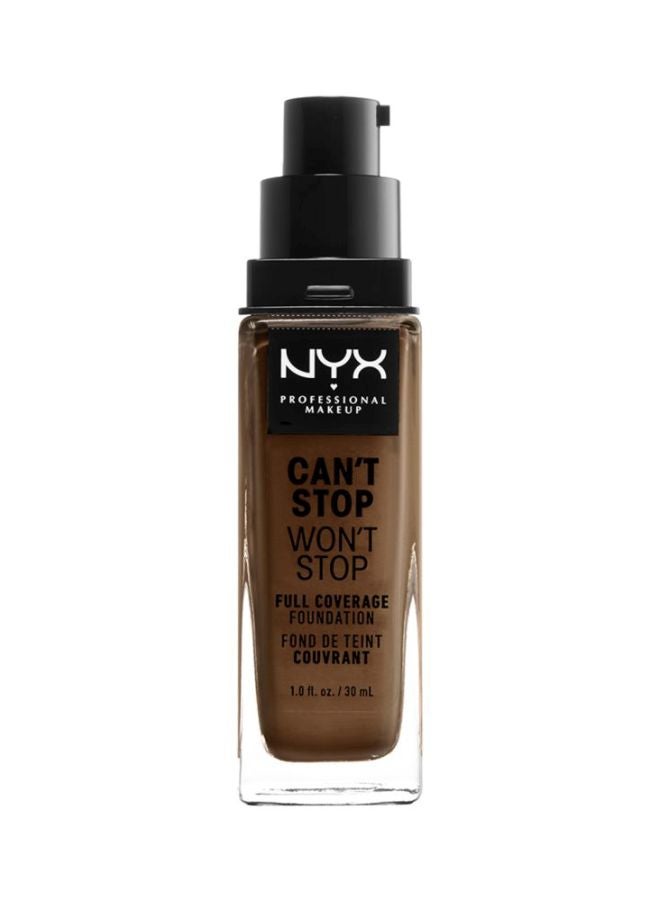 Can't Stop Won't Stop Full Coverage Foundation Mocha