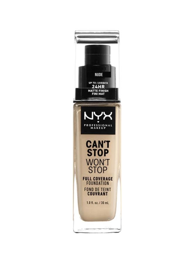 Can't Stop Won't Stop Full Coverage Foundation Nude Nude