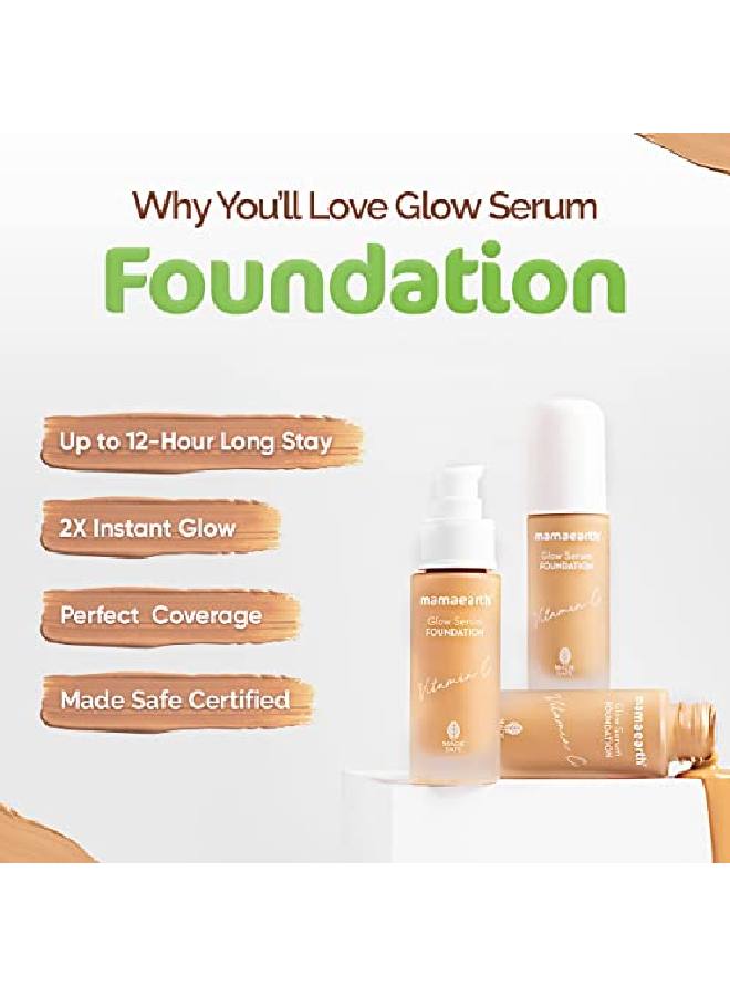 Glow Serum Foundation With Vitamin C & Turmeric For 12Hour Long Stay 05 Beige Glow 30 Ml