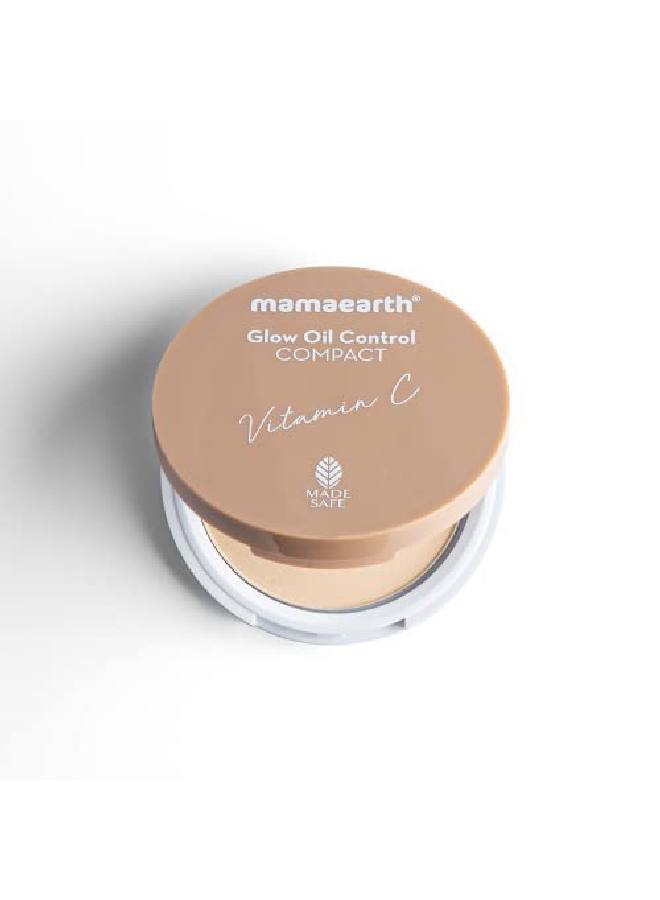 Glow Oil Control Compact Powder Spf 30 With Vitamin C & Turmeric For 2X Instant Glow 9 G (Crème Glow)