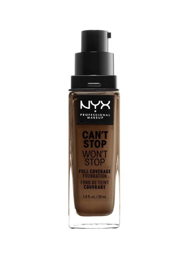 Can't Stop Won't Stop Full Coverage Foundation Deep Rich