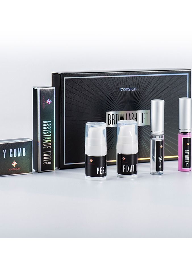 Eyebrow Lamination Perming and Lifting Kit with Tools and Nutrition