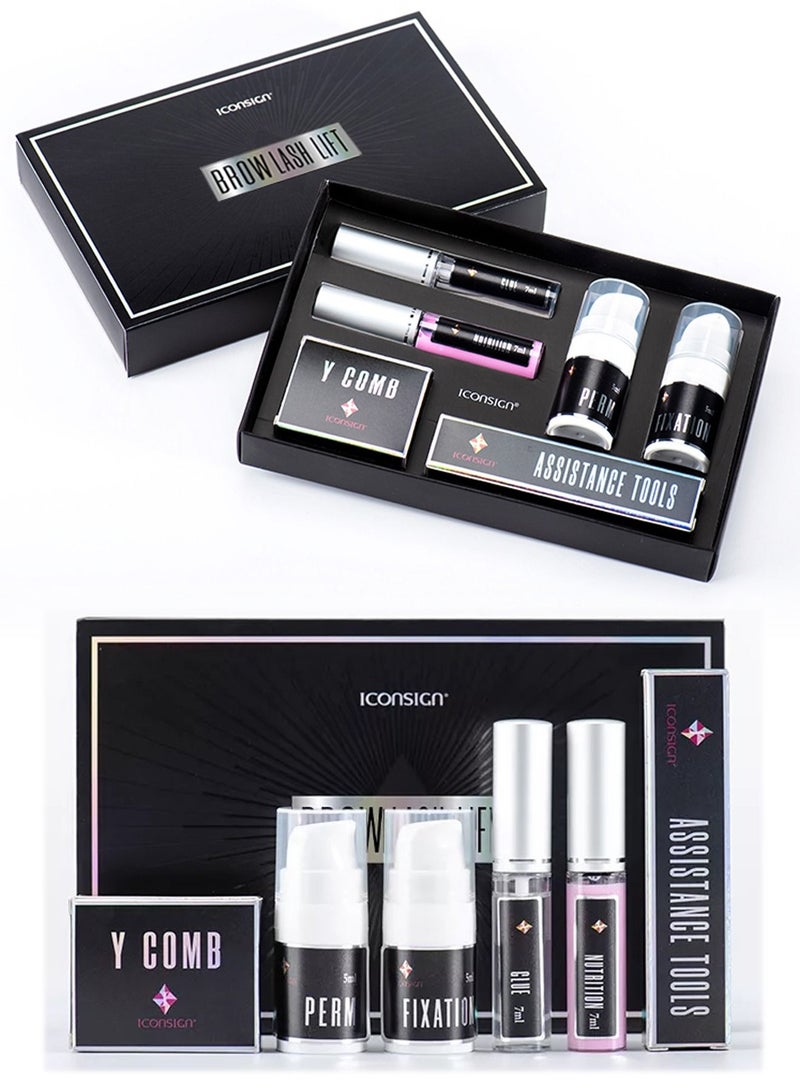 Eyebrow Lamination Perming and Lifting Kit with Tools and Nutrition