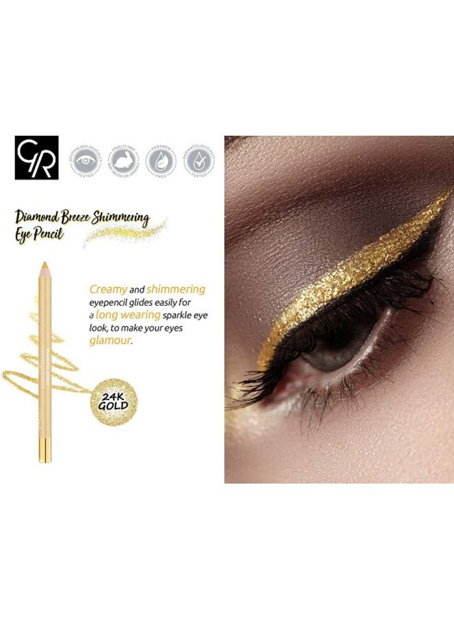 3-Piece Diamond Breeze Shimmering Eye Pencil Gold