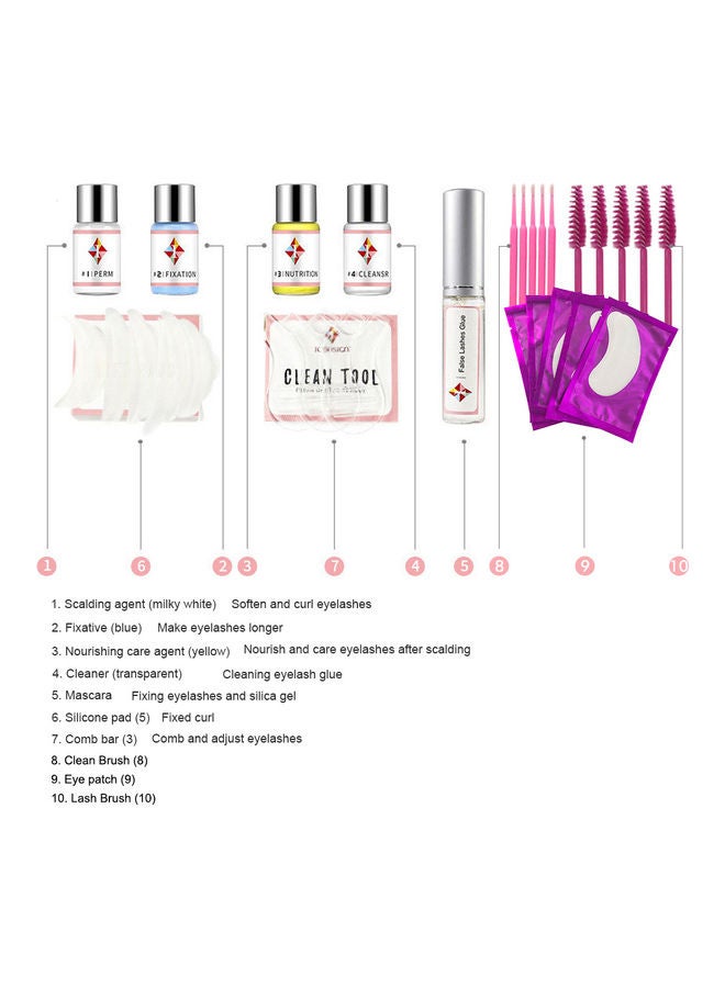 Lash Lift Eyelash Perming Kit Multicolour