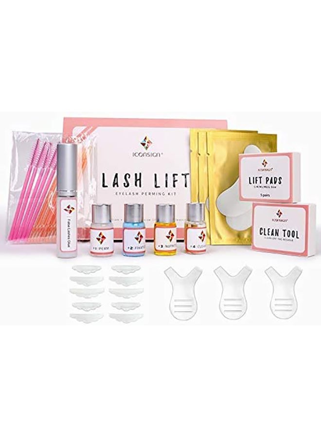New Iconsign Eyelash Perming Kit For Eyelash Lifting Grooming With Additional Tools Multicolour
