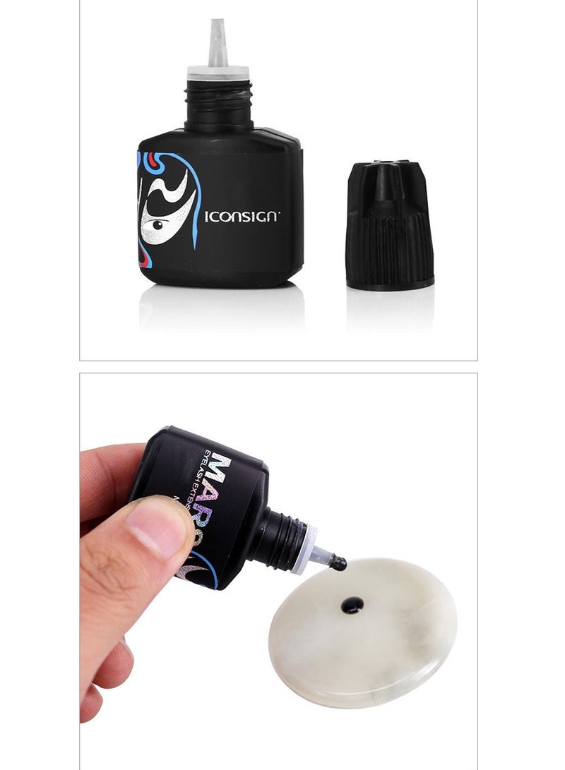 Iconsign black mars eyelash extension glue 3 second dry time 45 days long lasting