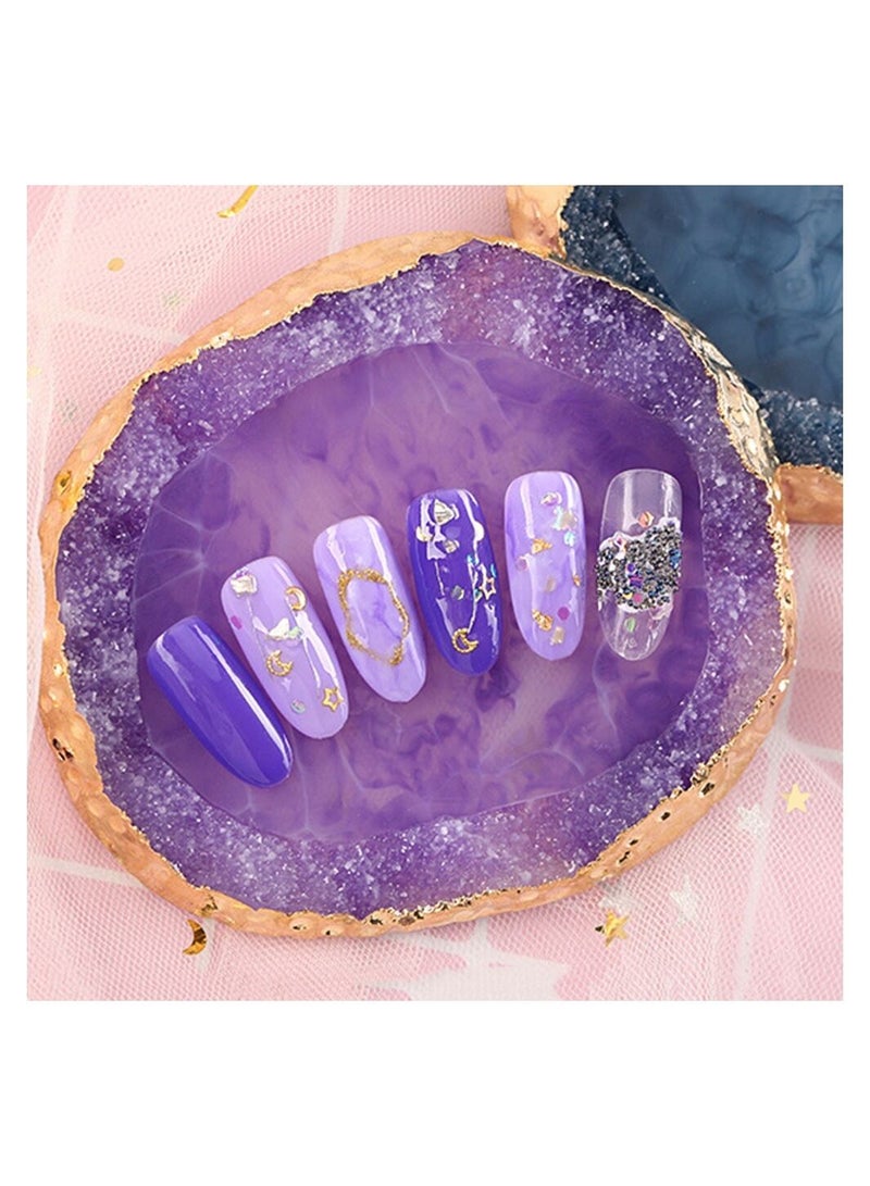 Crystal Resin Stone Transparent Colour nail art Glue Palette per Pc BCDS