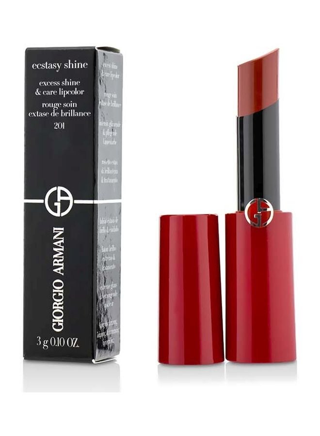 Ecstasy Shine Lipstick 201 Scarlatto