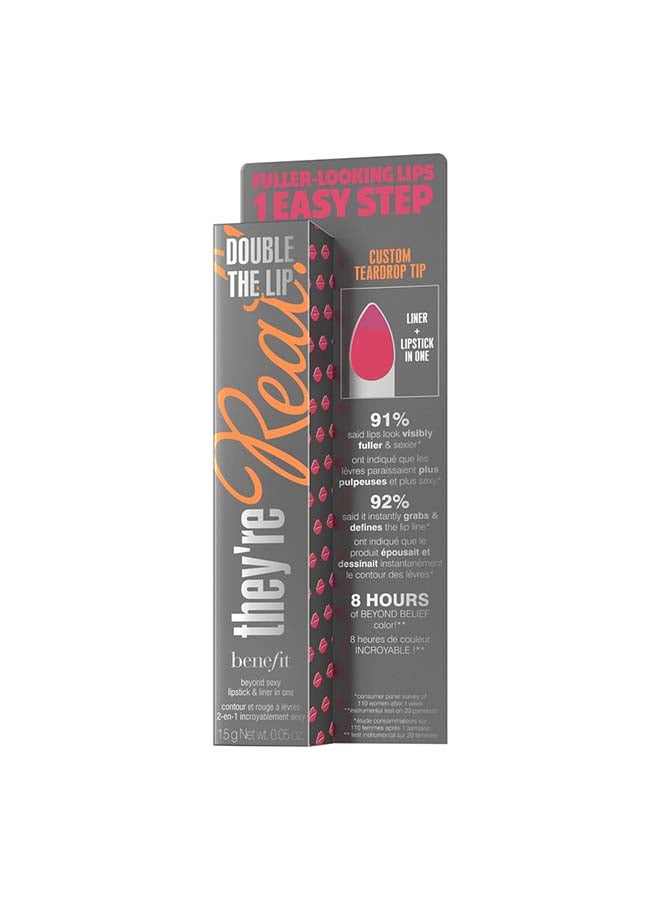 They're Real! Double The Lip Lipstick Hotwired Pink